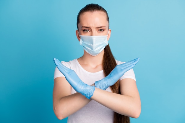 patient protective lady wear medical mask