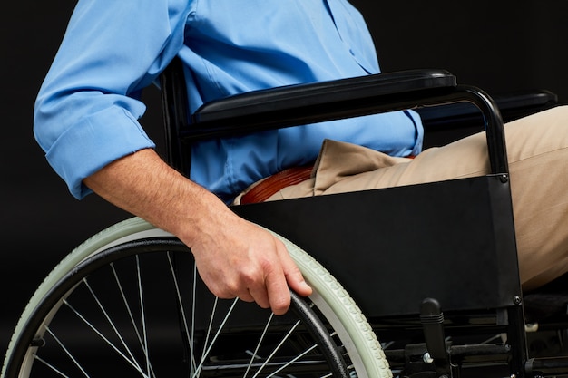 Patient in wheelchair