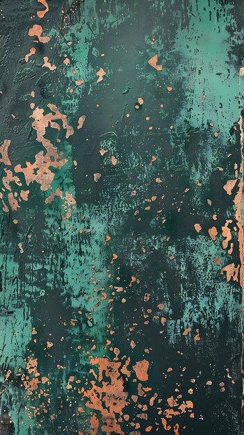 Photo patina copper greenish texture with oxidized surface and vin effect overlay backgound collage art