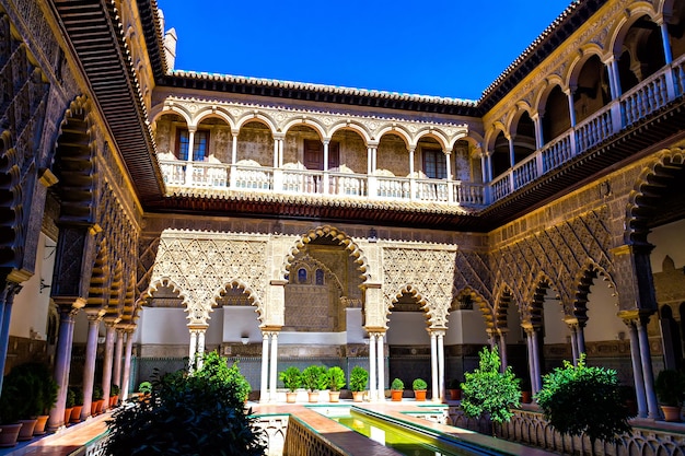 Patio de las Doncellas in Real Alcazar, Seville