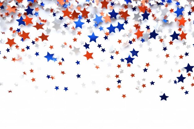 Photo patriotic confetti stars patriotic party