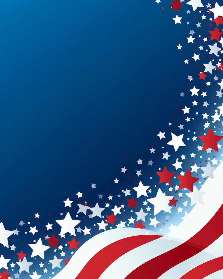 Photo patriotic fourth of july background with copy space