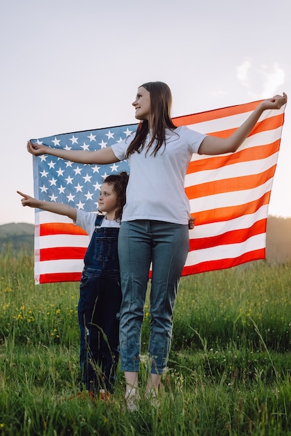 Patriotic holiday july fourth