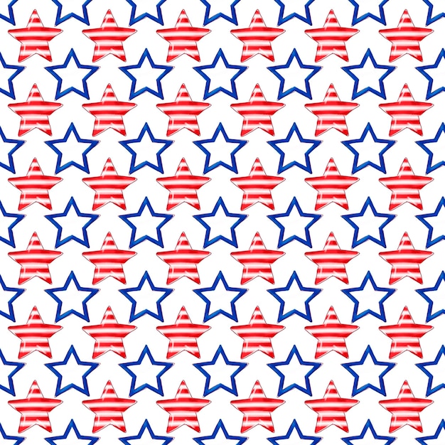 Patriotic seamless pattern USA independence day