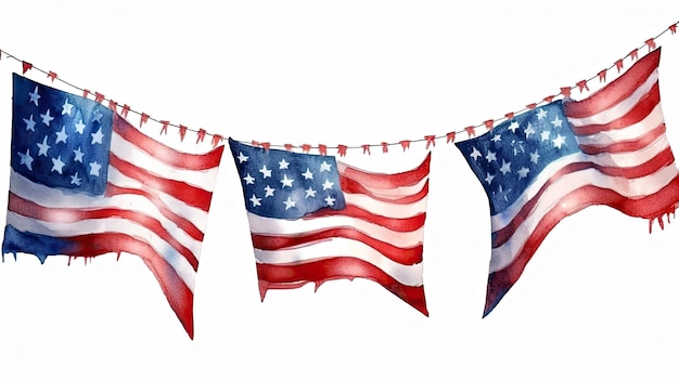 Patriotic United States Small Flags