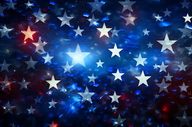 Patriotic us background with stars