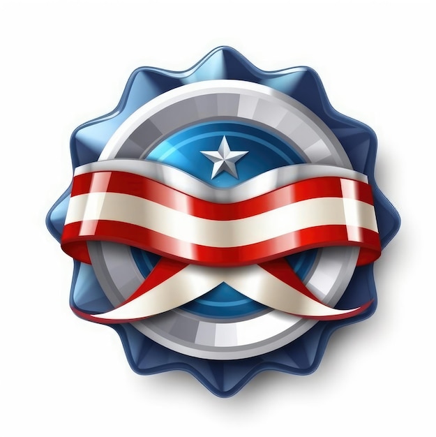 Patriotic USA Independence Day logo