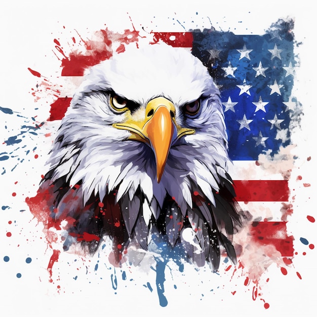 patriotic with white background high quality ultra
