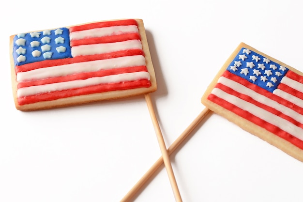 Patriottische cookies voor 4 juli