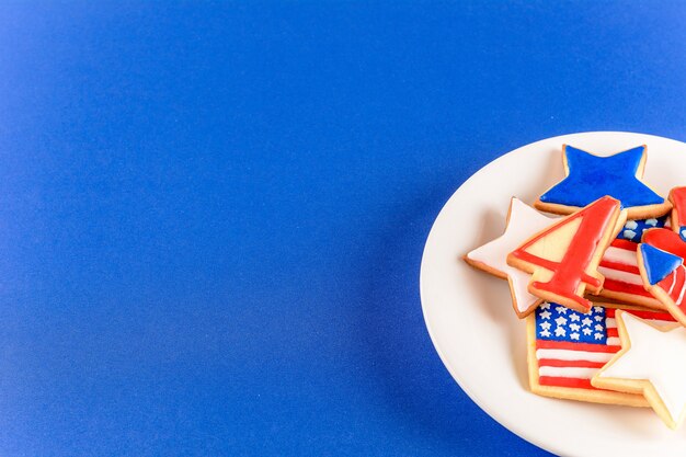 Patriottische koekjes van Amerika