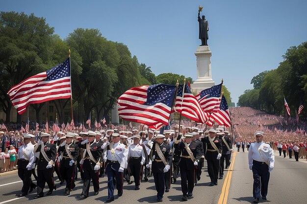 Patriottische processie