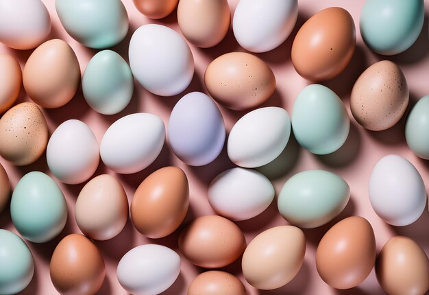 patroon kleurrijke eieren platte achtergrond