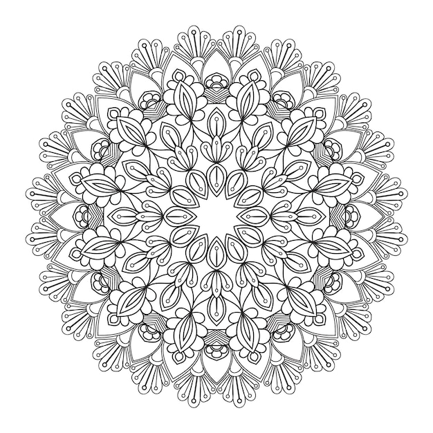 patroon mandala ornament bloem vector bloemenontwerp kant cirkel illustratie decoratie