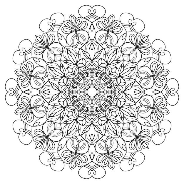 patroon mandala ornament bloem vector bloemenontwerp kant cirkel illustratie decoratie