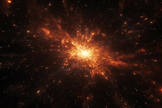 Patroon van exploderende sterren in kosmische tinten