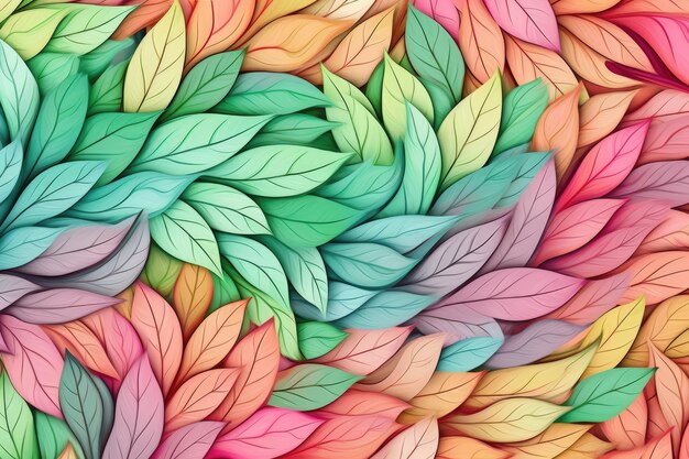 Foto patroon van met elkaar verweven ingewikkelde bladeren
