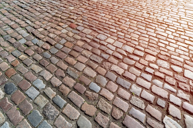 Patroon van oude Duitse kei in de stad in de stad