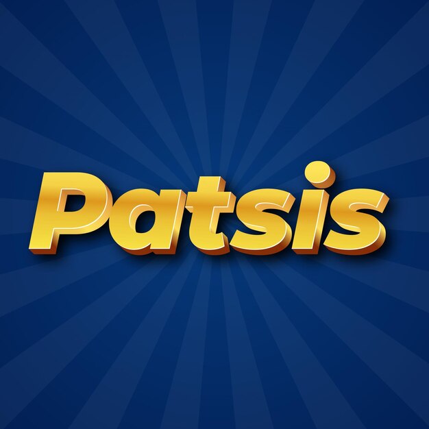 Patsis text effect gold jpg attractive background card photo