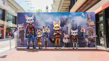 Photo pattaya thailand april 6 2016 beautiful zootopia mov