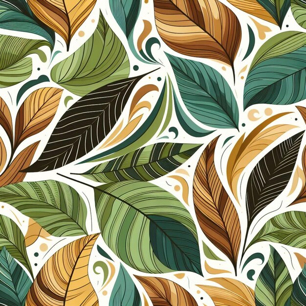 pattern adorned with leaves