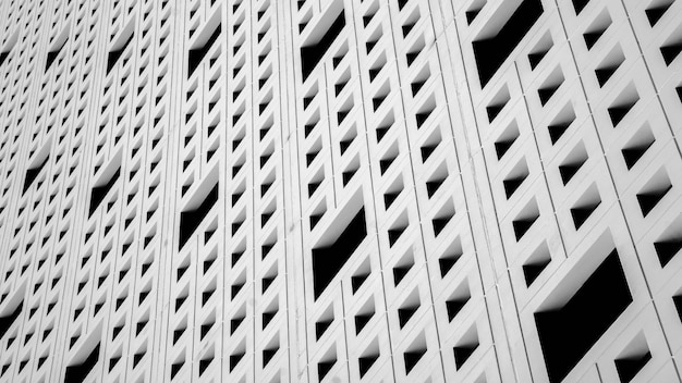 Pattern of air ventilation at modern concrete building