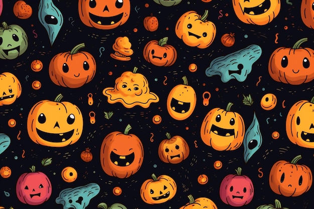 Pattern background of halloween day