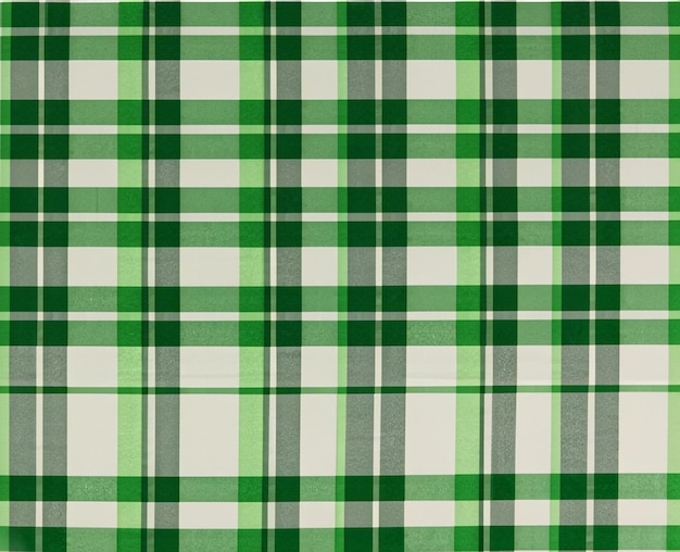 Photo pattern background with green checked plaid design