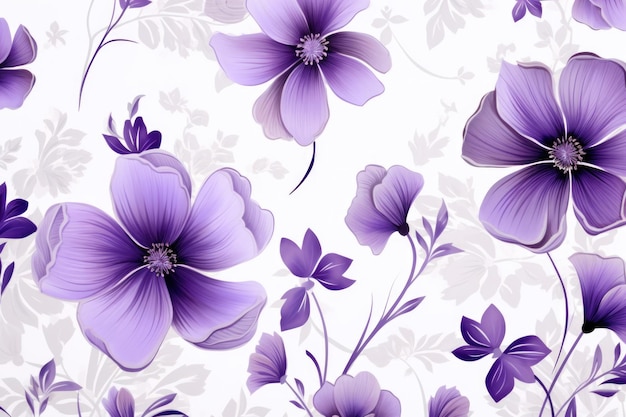 Pattern of beautiful flowers