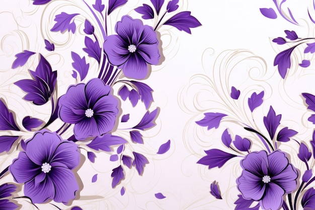 Photo pattern of beautiful flowers