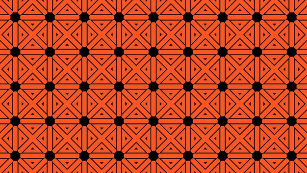 A pattern of black and orange squares.