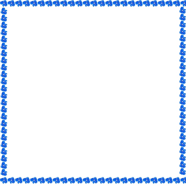 Modello di forgetmenots blu sotto forma di quadrato