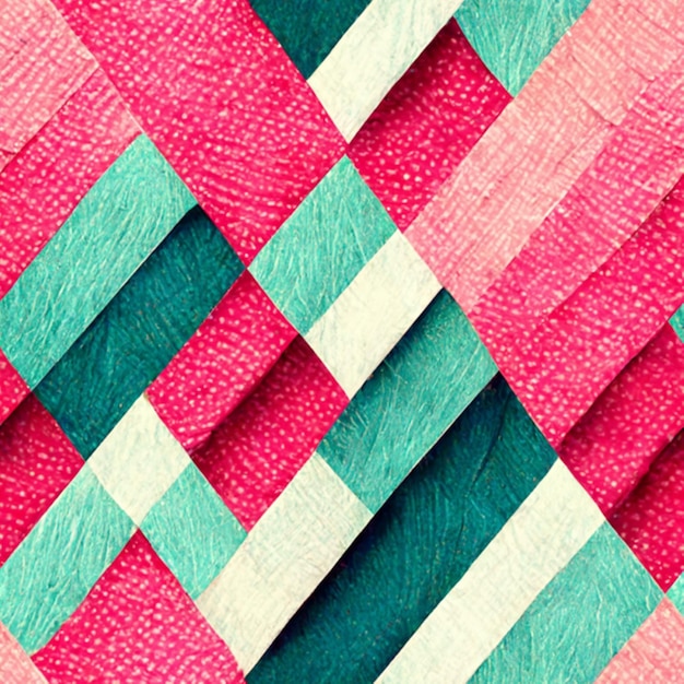 Pattern blue,white,pink and green