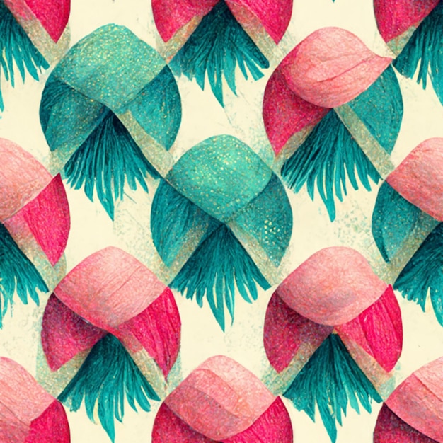 Pattern blue,white,pink and green