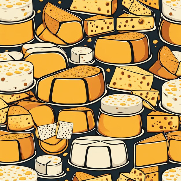 Photo pattern cheese design