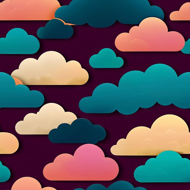 a pattern of clouds