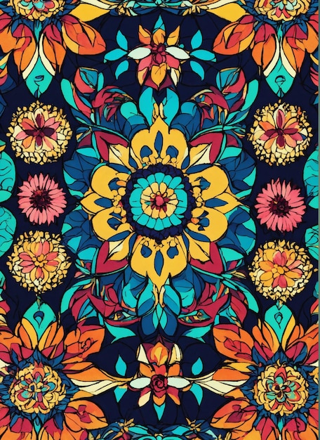 Photo pattern design illustration wallpaper