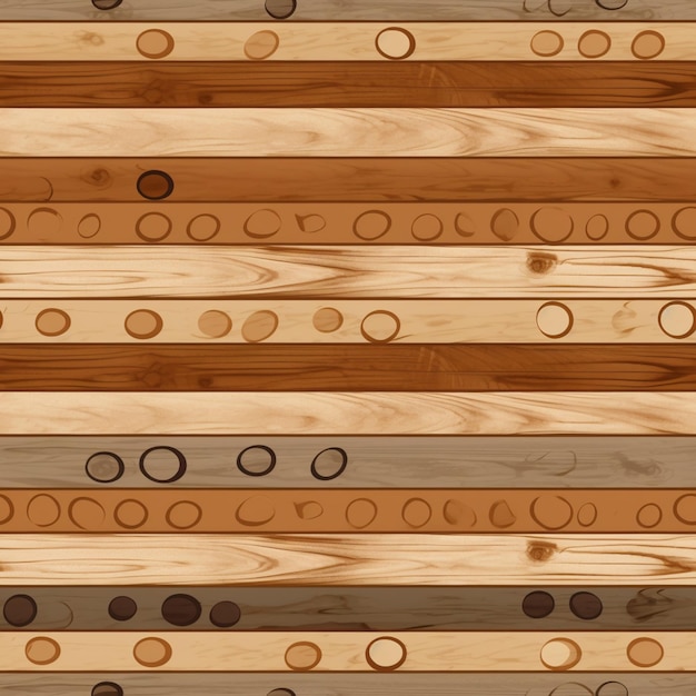 Foto un modello di diverse assi di legno colorate con fori per il testo.