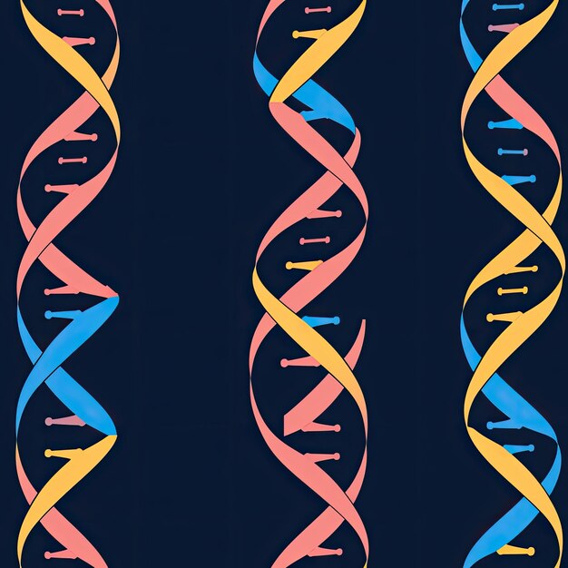 a pattern of the dnas with the word dna on the bottom