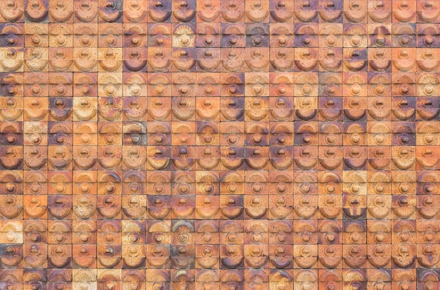 Foto modello di piastrelle di terracotta