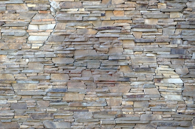 Pattern of flatten stone wall