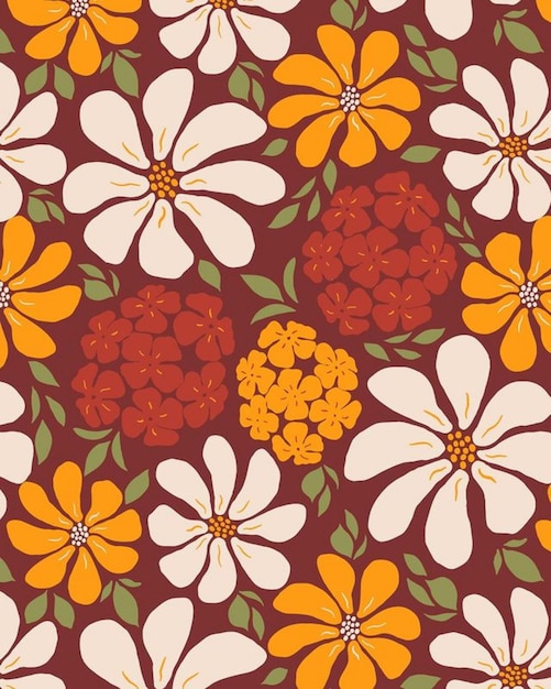 Photo pattern floral autumn nature i spring illustration