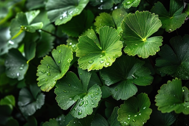 Foto disegno di foglia di gingko biloba