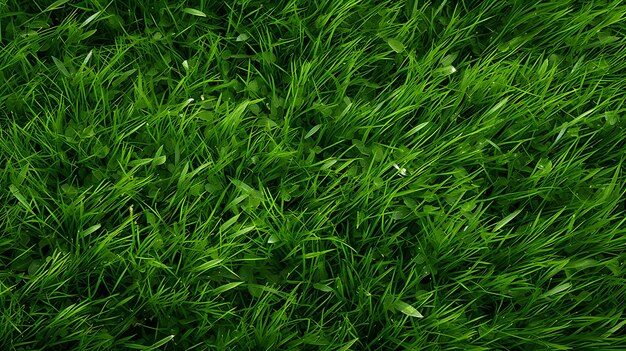 Pattern of Grass and Weeds in a Lawn