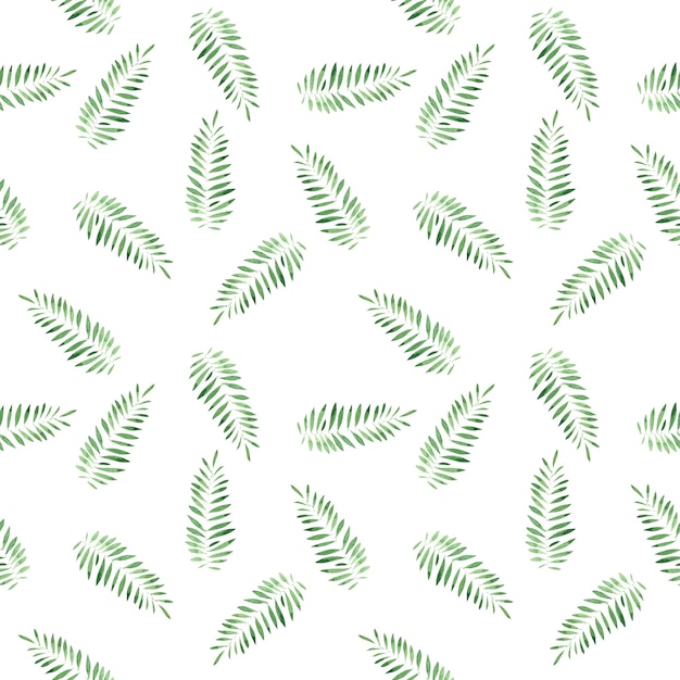 Pattern green leaves seamless wallpaper