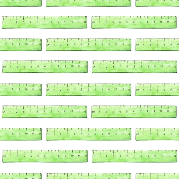 Photo pattern green long line watercolor