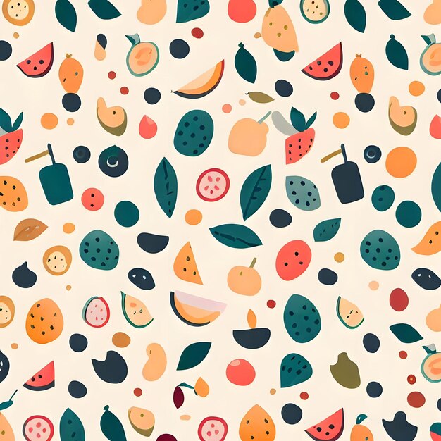 Pattern of healthy organic food with vegetables on summer pink background ai generated