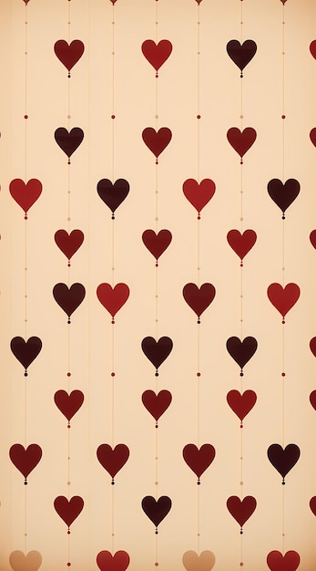 pattern love background red heart vector romantic valentine design texture pink wallpaper