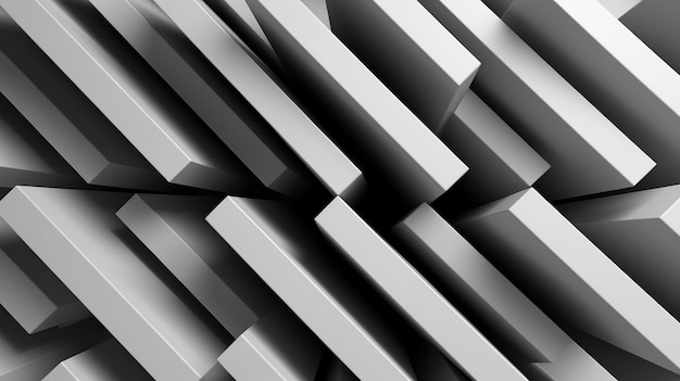 Фото Образец параллельных белых прямоугольных форм