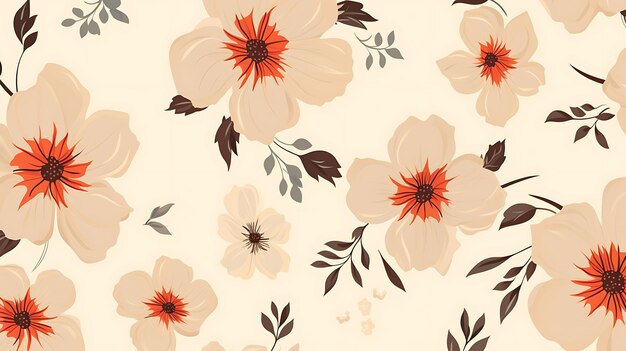 Pattern_of_Plant_Pattern_of_the_Flowers_Beige_Color__in_the_Style_of_Vintage__minimalist_decoration_