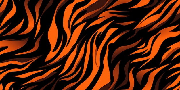 pattern orange and black animal stripes